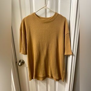 pacsun men’s tan / brown knit tee shirt